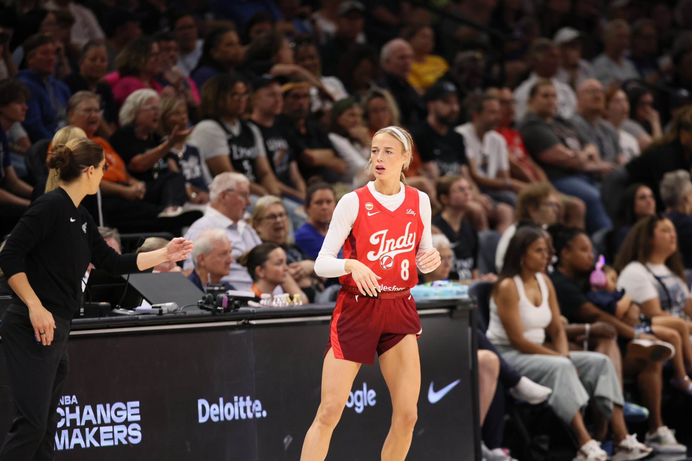 Indiana Fever guard Sophie Cunningham during the August 2 game against the Minnesota Lynx